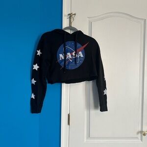nasa ultra cropped hoodie